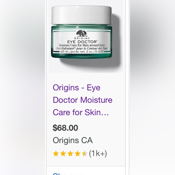 Origins Eye Doctor Moisture Care for SKIN around eye 15ml - Picture 2 of 2